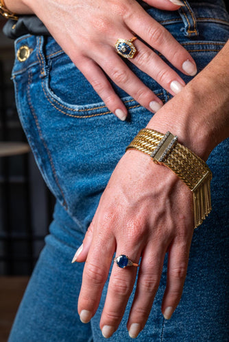 Bracelet Bracelet manchette ceinture en or jaune 18 carats et diamants 58 Facettes 997157CN