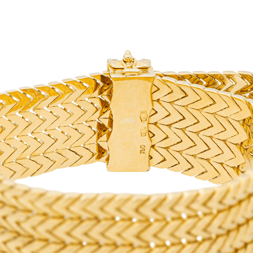 Bracelet Bracelet manchette ceinture en or jaune 18 carats et diamants 58 Facettes 997157CN