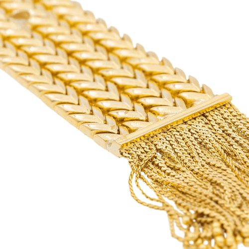 Bracelet Bracelet manchette ceinture en or jaune 18 carats et diamants 58 Facettes 997157CN