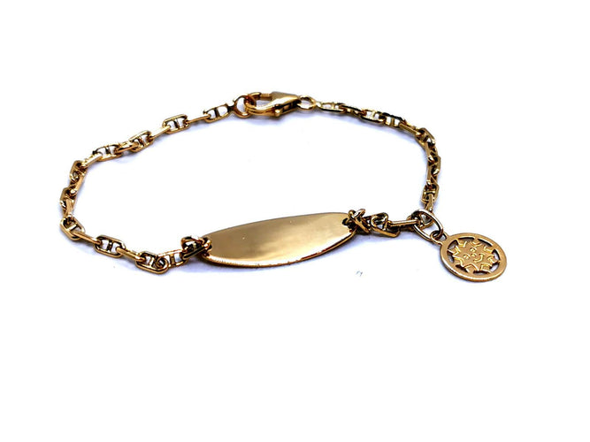 Bracelet Bracelet gourmette bébé en or jaune 18 carats 58 Facettes 997389CN