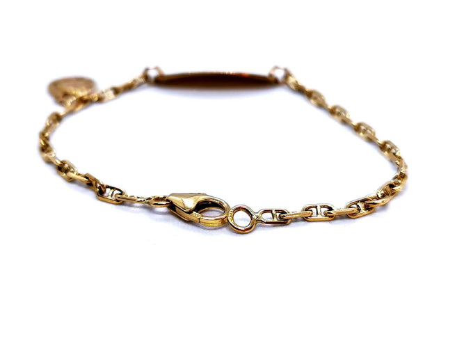 Bracelet Bracelet gourmette bébé en or jaune 18 carats 58 Facettes 997389CN