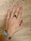Bague 60 Bague cocktail rubis et diamants en or jaune et blanc 18 carats 58 Facettes