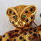 Broche FRED - Broche Panthère Or et Email 58 Facettes KZ16