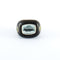 Bague 53.5 Bague signée Elena Cantacuzène Ebène aigue-marine Péridots 58 Facettes KZ13