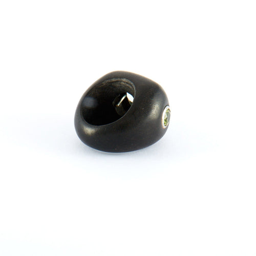 Bague 53.5 Bague signée Elena Cantacuzène Ebène aigue-marine Péridots 58 Facettes KZ13