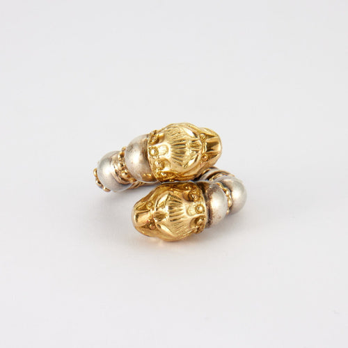 Bague 48 ZOLOTAS - Bague Têtes de lion Argent et Or jaune 58 Facettes KZ2