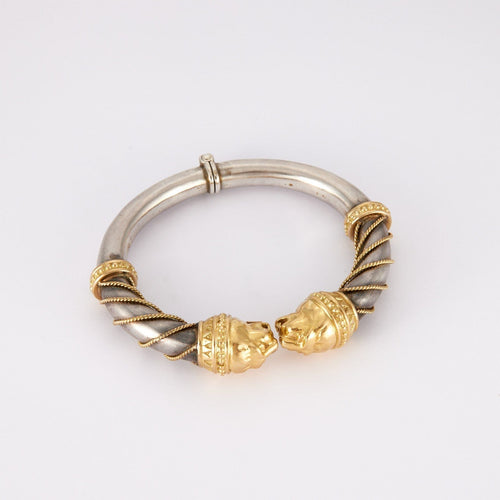 Bracelet ZOLOTAS - Bracelet torque têtes de lion 58 Facettes KZ1