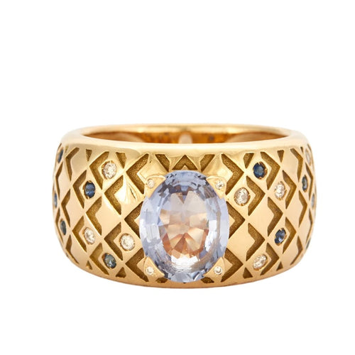 Bague 52 MAUBOUSSIN - Bague Salomé or jaune, saphir diamants 58 Facettes DV0463-4