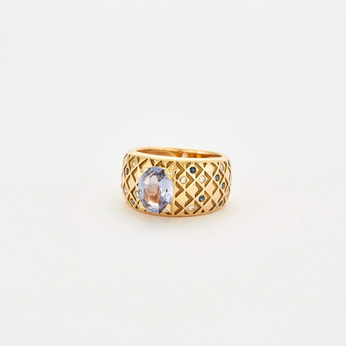 Bague 52 MAUBOUSSIN - Bague Salomé or jaune, saphir diamants 58 Facettes DV0463-4