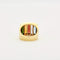 Bague 55 STERN - Bague pont or jaune, pierres fines de couleur 58 Facettes DV0495-4