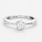 Bague 48 DIDIER GUERIN - bague solitaire or gris 58 Facettes DV0501-1
