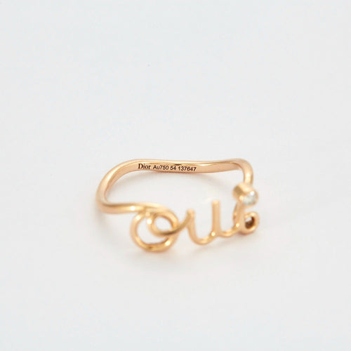 Bague 54 DIOR - AMOUR - Bague jonc en or jaune 58 Facettes DV0518-1-54-22