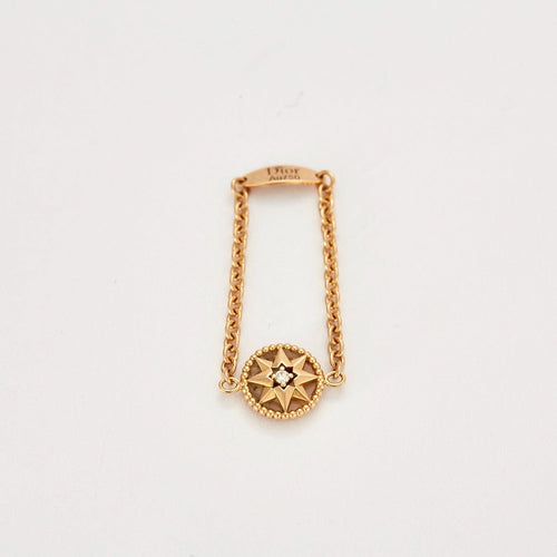 Bague 56 DIOR - ROSE DES VENTS  Bague souple en or rose 58 Facettes DV0518-2bis