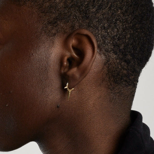 Boucles d'oreilles MARIA TASH   Mono boucles d'oreille en or et diamants 58 Facettes DV0518-3
