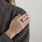 Bague 54 KORLOFF - Bague Saphirs et diamants sertis sur or blanc 58 Facettes DV0511-1