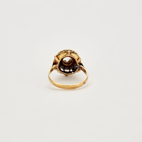 Bague Bague ancienne or jaune et diamants 58 Facettes DV0541-7