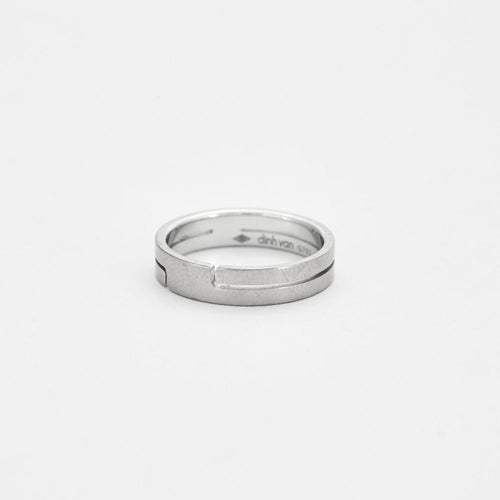 Bague 50 DINH VAN - SEVENTIES  Petit modèle - Bague en or gris 58 Facettes DV0549-1