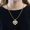 Collier OJ PERRIN - Coeur Légende Collier or jaune , diamants 58 Facettes DV1614-3