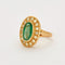 Bague Bague or jaune et émeraude, diamants. 58 Facettes DV0569-3