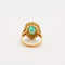 Bague Bague or jaune et émeraude, diamants. 58 Facettes DV0569-3