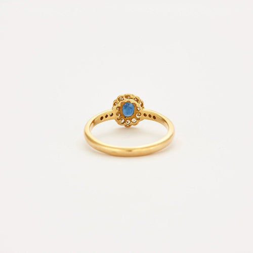 Bague Bague marguerite or saphir et diamants 58 Facettes DV0569- 7