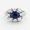 Bague 53 Bague saphir et diamants 58 Facettes DV0569-8