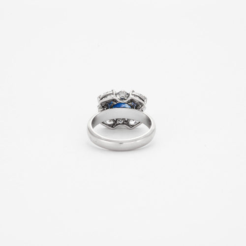 Bague 53 Bague saphir et diamants 58 Facettes DV0569-8