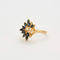 Bague 54 Bague or jaune saphirs et diamants 58 Facettes DV0569-9
