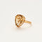 Bague Bague en or jaune citrine taillée en poire. 58 Facettes DV2211-2