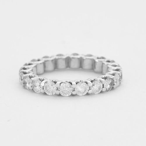 Bague 51 Alliance américaine or gris et diamants 58 Facettes DV1927-3