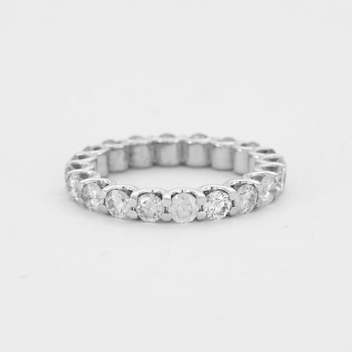 Bague 51 Alliance américaine or gris et diamants 58 Facettes DV1927-3