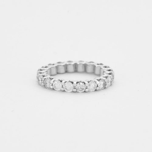 Bague 51 Alliance américaine or gris et diamants 58 Facettes DV1927-3