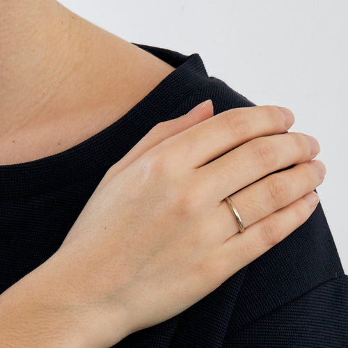 Bague Alliance en or gris 58 Facettes DV0589-3