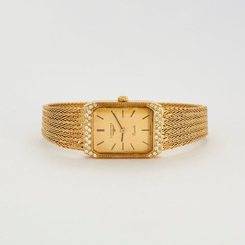 Montre LONGINES-Montre bijou or et diamants vintage 58 Facettes DV0594-1