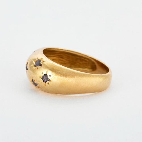 Bague 46 Bague jonc - or jaune et rubis 58 Facettes DV0597-5