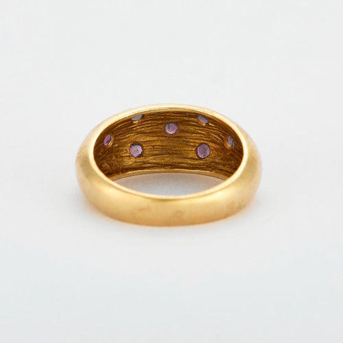 Bague 46 Bague jonc - or jaune et rubis 58 Facettes DV0597-5