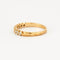 Bague 56 Alliance demi-tour or jaune et diamants 58 Facettes DV0599-1