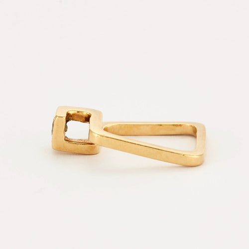 Bague 49.5 Jean Vendôme - Solitaire croisé - Or jaune et Diamant 58 Facettes DV0598-2