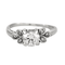 Bague 51 Bague solitaire or gris et diamant 58 Facettes DV0589-1