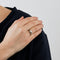 Bague solitaire or gris et diamant