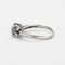 Bague solitaire or gris et diamant