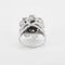 Bague 54 Bague fleur - or blanc 58 Facettes DV0597-6