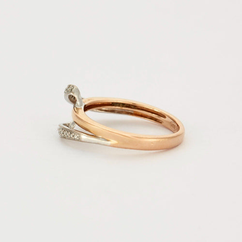 Bague 50 Bague or rose et gris, diamants 58 Facettes DV2647-3
