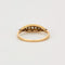 Bague 53.5 Bague or jaune et gris, diamants 58 Facettes DV2647-2