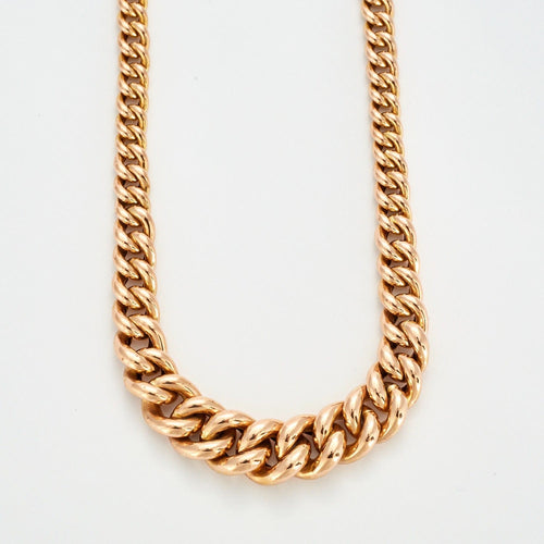 Collier Collier à maille gourmette en or rose 58 Facettes DV2796-1