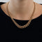 Collier Collier à maille gourmette en or rose 58 Facettes DV2796-1