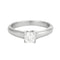 Bague 47 TIFFANY - Bague solitaire Lucida platine et diamants 58 Facettes DV2871-2