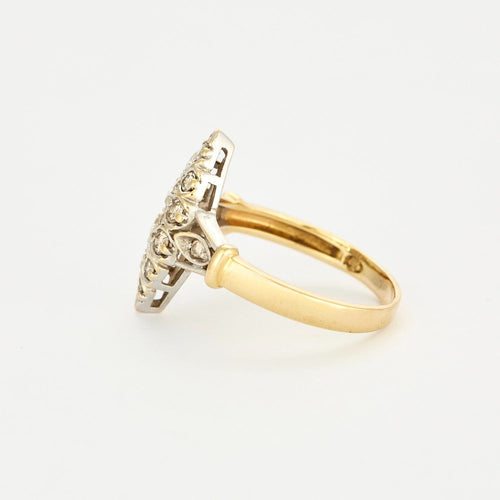 Bague 56 Bague marquise avec diamants 58 Facettes DV0608-2