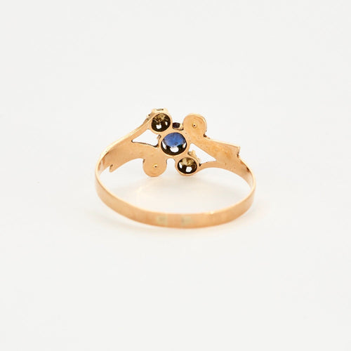 Bague 57 Bague saphir et perles 58 Facettes DV0608-5