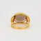 Bague 49 Claire de Divonne, Bague en or jaune quartz fumé et saphirs de couleurs 58 Facettes DV3020-8-49-2